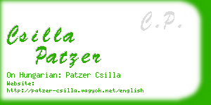 csilla patzer business card